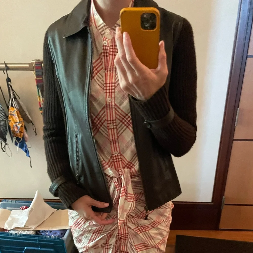 Cashmere & Leather Jacket - Picture 8 of 10